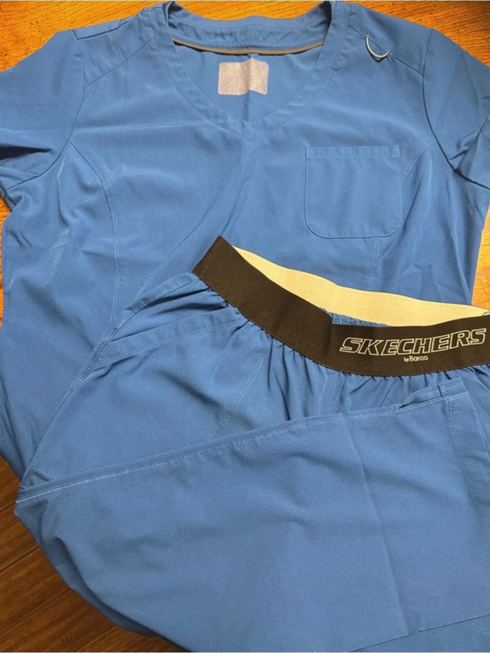 Skechers women’s Royal Blue scrub Set with Branded Elastic Waistband